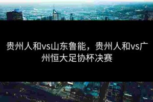 贵州人和vs山东鲁能，贵州人和vs广州恒大足协杯决赛