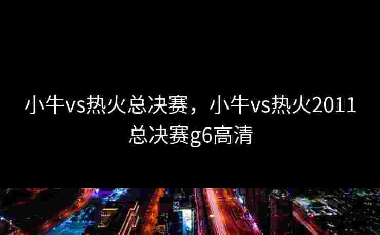小牛vs热火总决赛，小牛vs热火2011总决赛g6高清